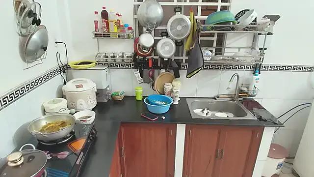 StripChat Mie_baby2k is Private Mie_baby2k — Naked wearing only an apron